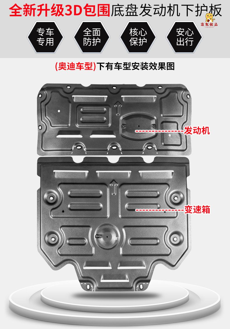 適用於2021款奧迪a6l發動機下護板a4la3c7q3a5q5l款底盤裝甲定製奧迪