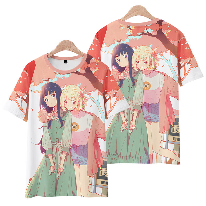 定制款lycorisrecoil莉可丽丝短袖t恤锦木千束二次元动漫周边羽织衣服
