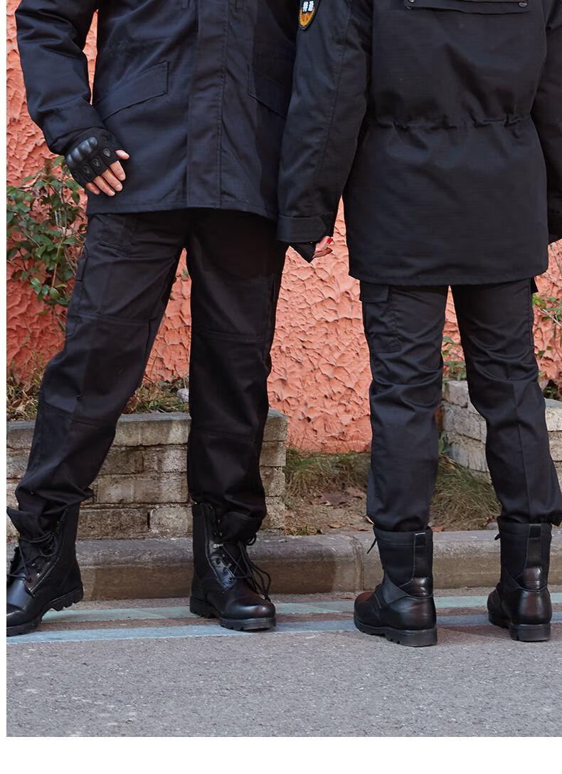 保安裤子男黑色加厚加肥耐磨作战裤保安工作服裤春秋夏季作训裤sn4942