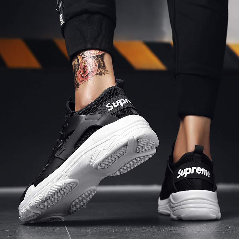 港仔文艺ing大码男鞋春夏季透气网红鞋男士运动鞋韩版鞋子男潮鞋抖音