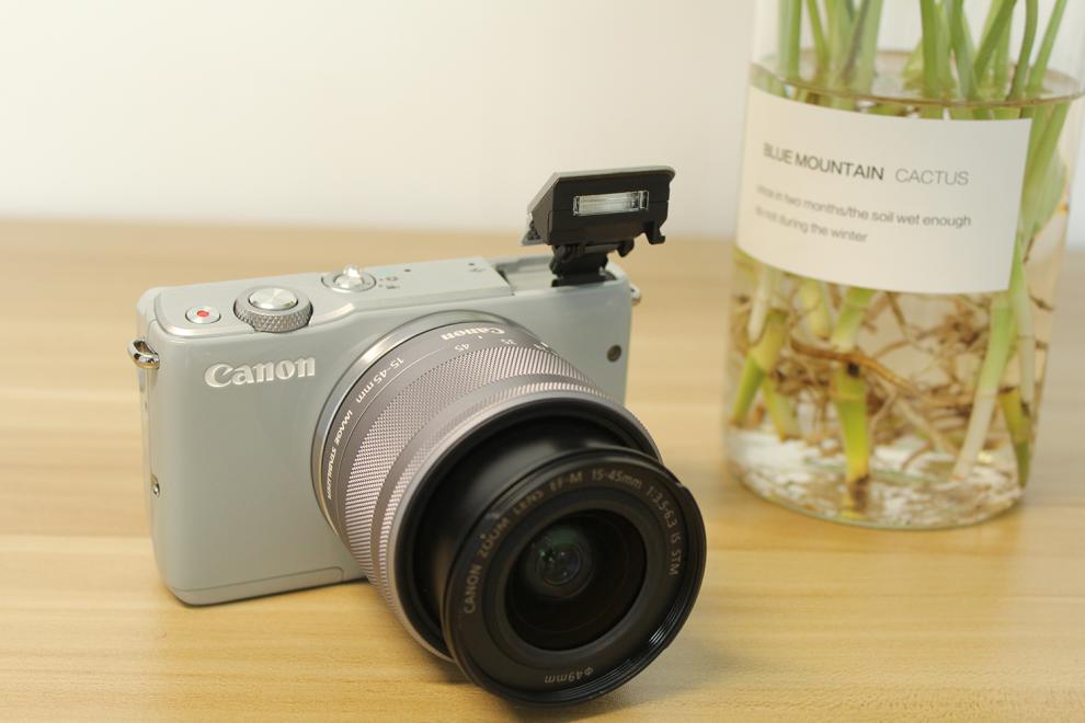 佳能eos m10 m100 m200 m2 m1 15-45 二手套机美颜微单数码相机 99新