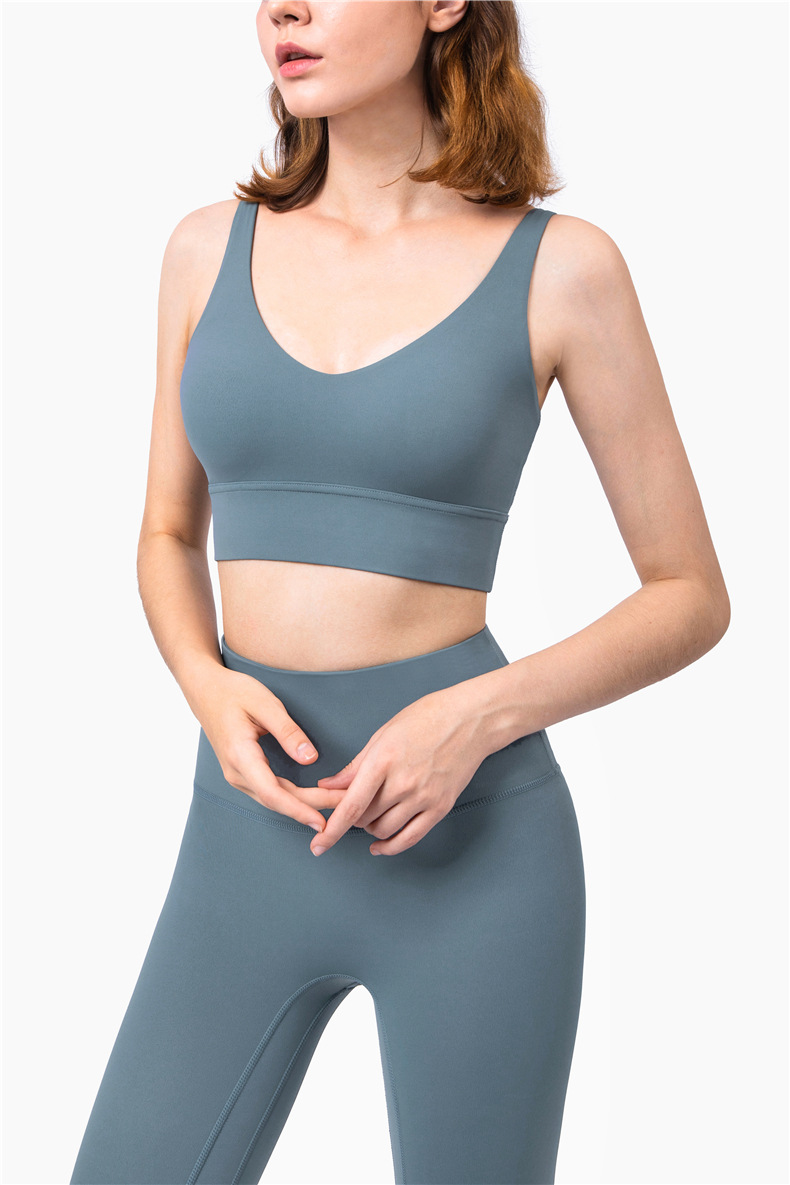 修身透气瑜伽服同款家原厂瑜伽服运动内衣女防震聚拢跑步高强度瑜伽