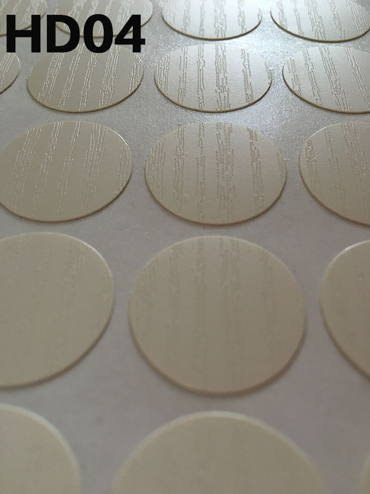 家具环美贴 自带背胶pvc螺丝孔贴纸木纹贴皮 三合一美纹贴 hd-04暖白