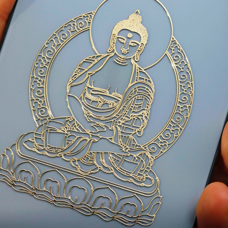 官方旗32品质十二生肖本命佛手机贴纸佛像装饰金属贴菩萨守护电脑13