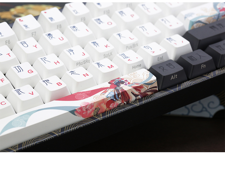 中国娘花旦系列varmilo阿米洛京剧花旦娘主题机械键盘108键有线蓝牙