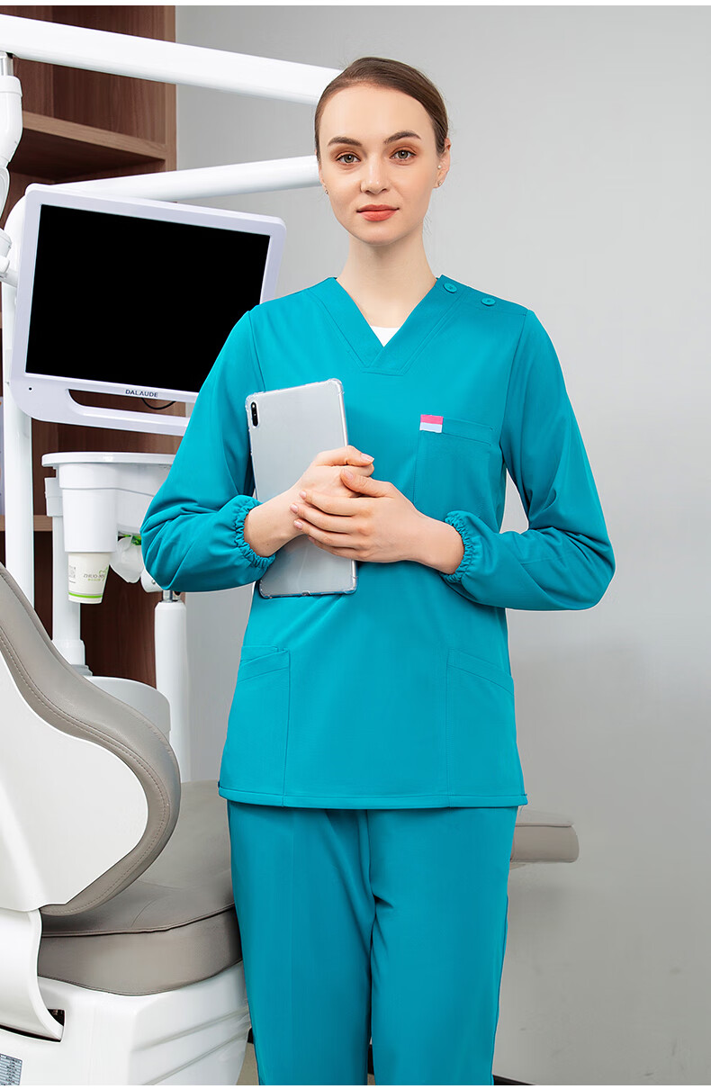 医生手术室刷手衣服口腔科牙诊所宠物医院护士工作服 女 高端 洗手衣