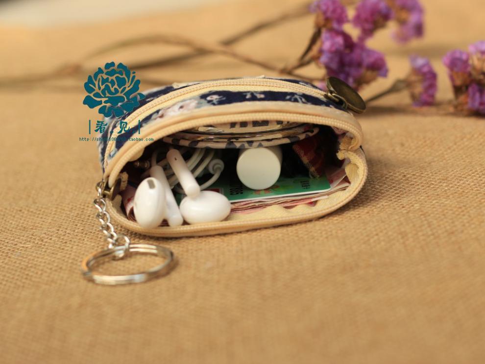 学生简约个性硬币零钱包韩版短款迷你可爱小钱包男女小东西收纳袋深蓝