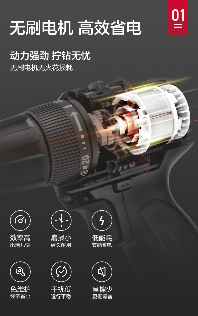 卡胜充电手钻德国卡胜kress多功能家用无刷锂电手钻冲击钻钻充电手钻