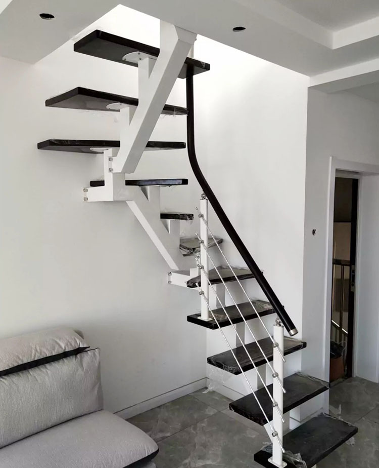 铠私乐|定制室内钢木旋转成品楼梯阁楼复式别墅整体楼梯家用约实木