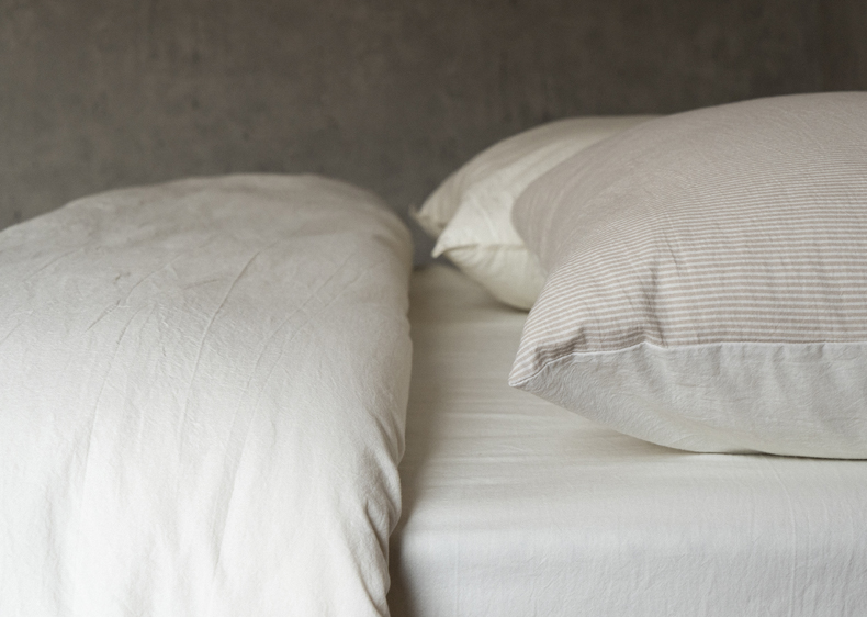 斯胜优选精梳棉四件套全棉纯棉被套水洗棉床单日式裸睡春夏做旧感床上