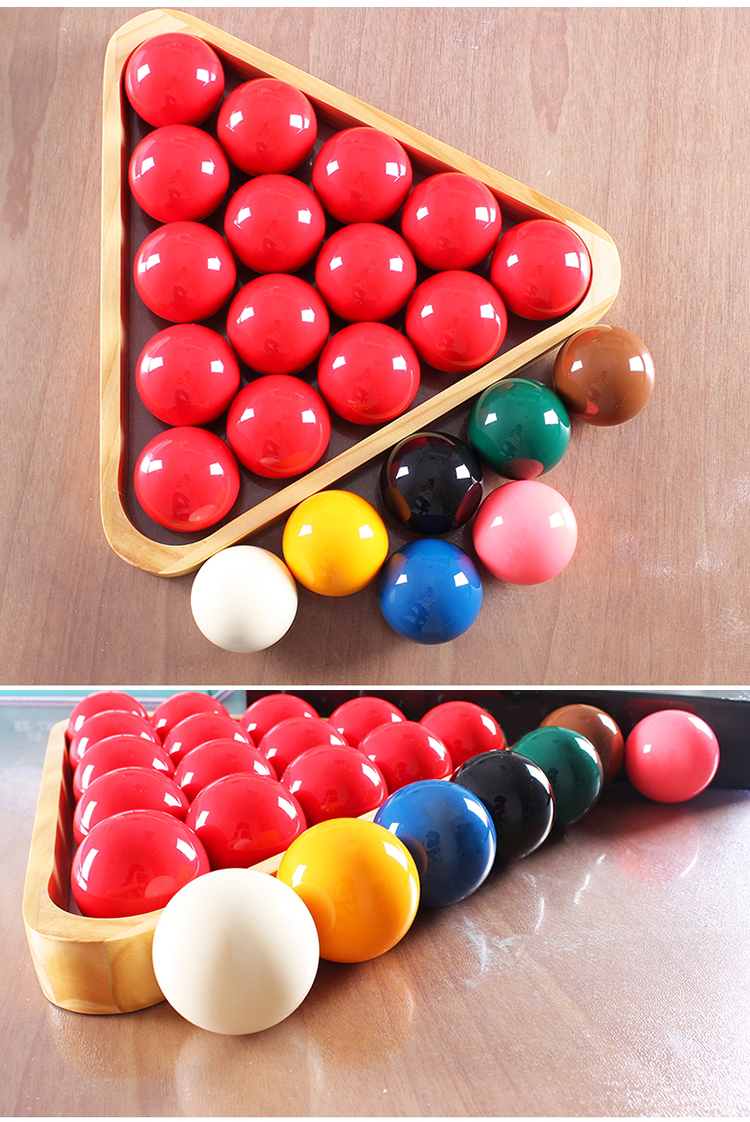 台球子英式斯诺克国标台球子水晶球台球桌配件用品52.