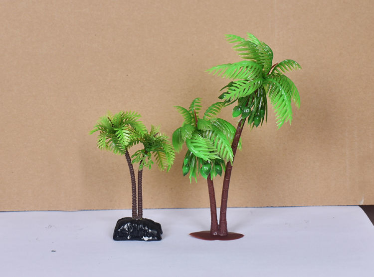 【精选绿植】仿真椰树植物绿植假山鱼缸造景微景观塑料花椰子树 仿真