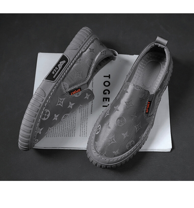 鳄鱼恤crocodile夏季雨伞布男鞋单鞋帆布鞋学生鞋布鞋休闲男鞋四季