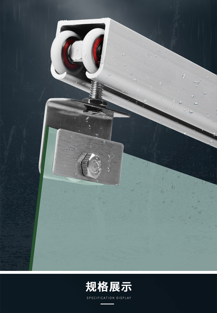 淋浴房不锈钢滑轮浴室卫生间玻璃移门吊轮铜轱辘推拉门滚轮配件2个价