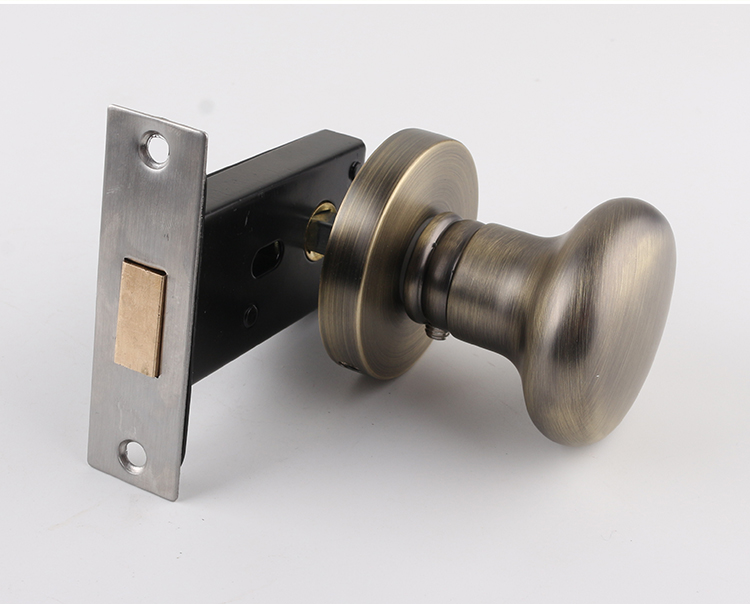 室内隐形门锁单面暗藏式室内暗装隐形锁暗锁黑色门把手青古铜单面把手