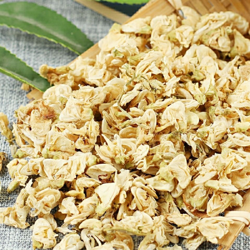 6015啡晨 中药材白扁豆花 扁豆花茶 白扁豆花 干扁豆花 南豆花50