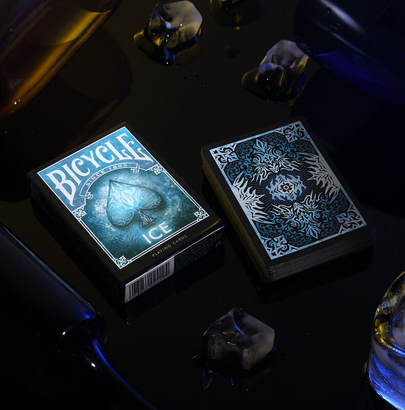 美国bicycle扑克牌 冰元素 原装进口单车牌 时尚创意纸牌 东方白龙
