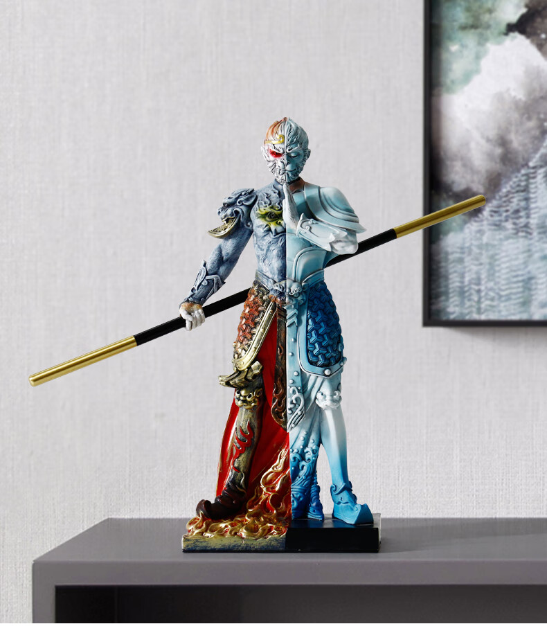 知鹿齐天大圣孙悟空手办可动斗战胜佛西游记美猴王归来雕像魔客厅大