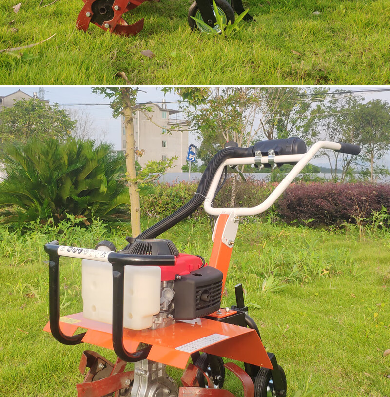 水旱两用松土机小型汽油割草除草松土机水田机打田机开沟培土起垄