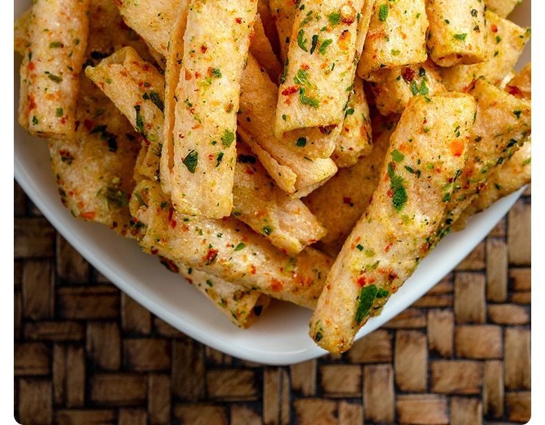 香脆蔬菜卷香葱味膨化薯片锅巴零食小吃学生网红食品整箱批发香辣味6