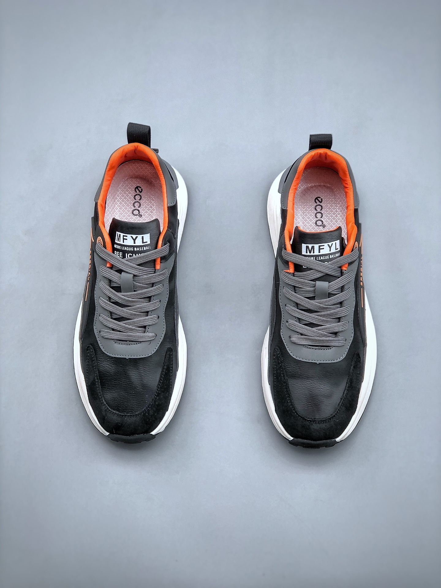 ecco爱步2022新款男鞋春夏季休闲运动户外拼色跑步小白鞋 款式1 42