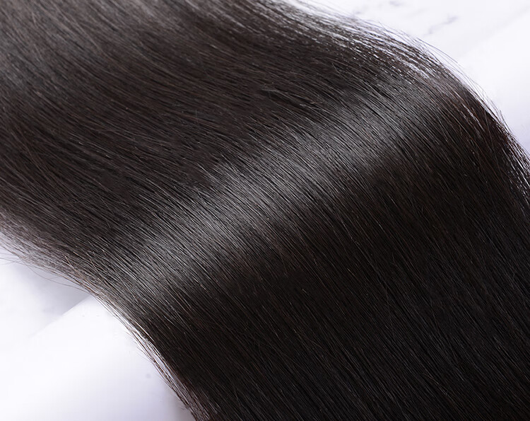 接头发女三代微羽毛原辫直发束 55cm少女原辫发*200根(全头发量【图片