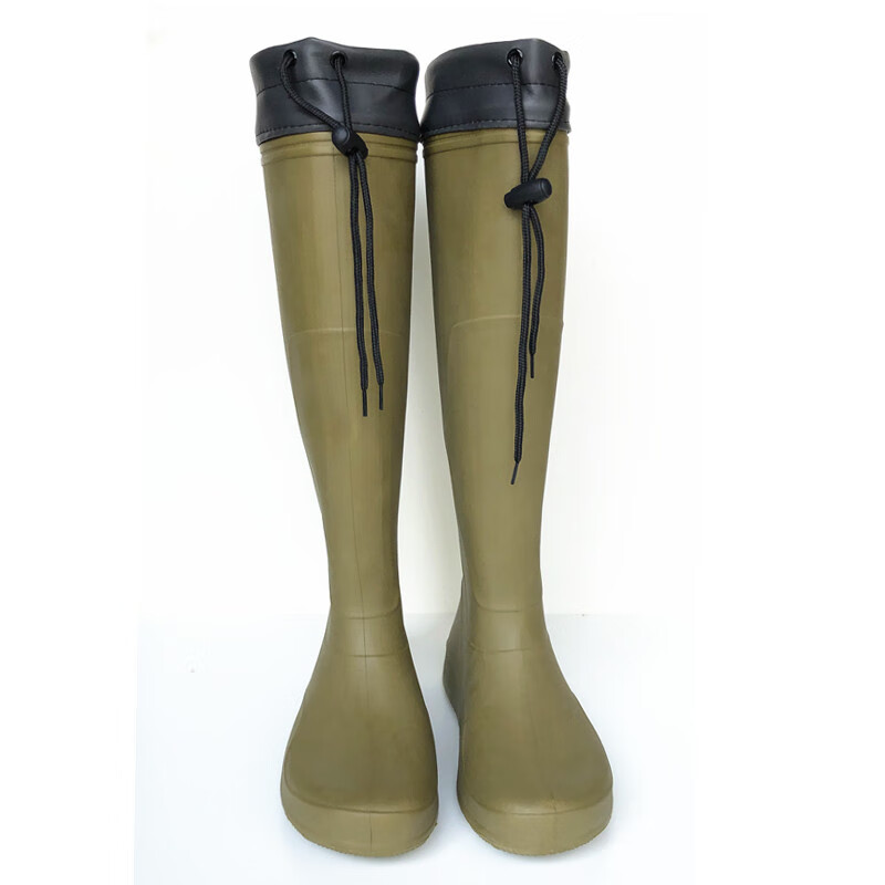 秦帅 新轻柔雨鞋男士超高筒水鞋eva超轻水田防水雨靴平底抓鱼钓鱼野鸟