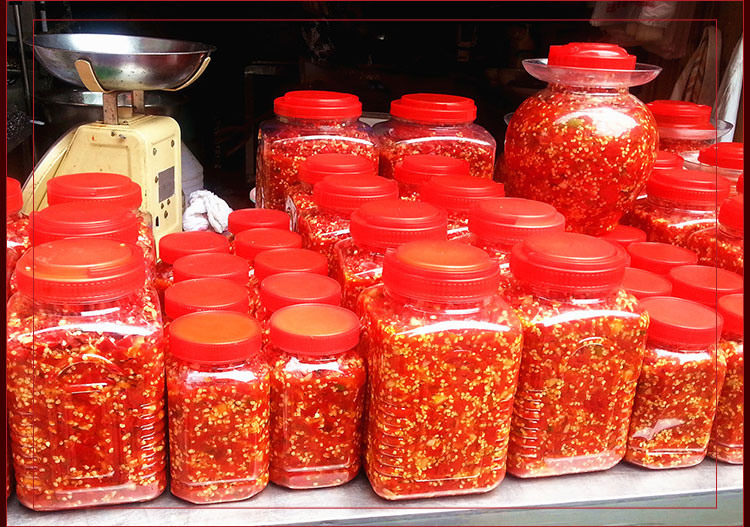 刻凡 贵阳糟辣椒剁椒贵州特产农家糟海椒火锅底料500g【图片 价格