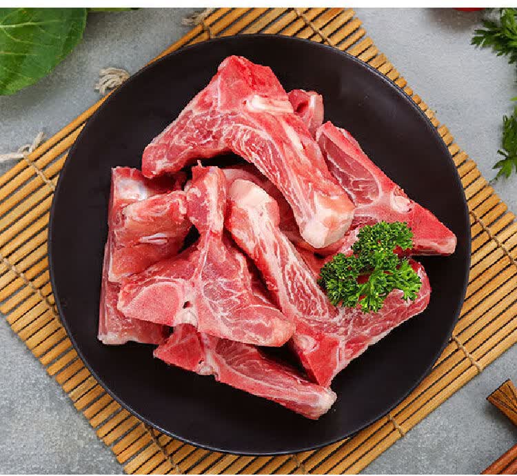多肉猪脊骨新鲜速冻排骨猪龙骨生鲜帕雅尔克 4斤多肉脊骨龙骨【图片