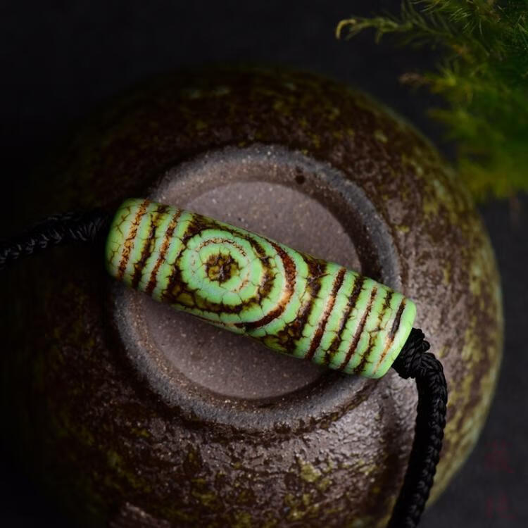 青稞供生日礼物风化开片老玛瑙送客户大年份锁骨链项链大气二眼天珠