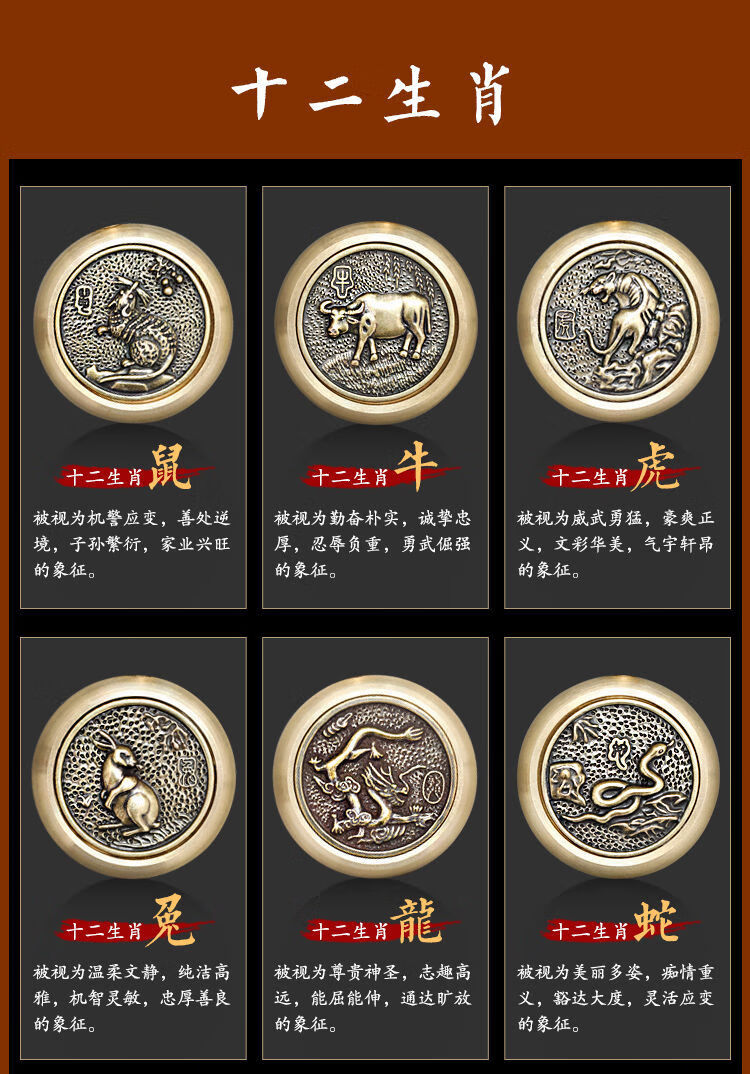 适用于招财赚钱十二生肖钥匙扣精致黄铜挂件网红汽车挂饰时尚葫芦吊坠