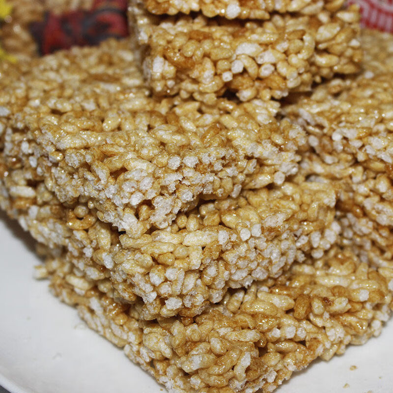 广西红糖米花糖16块/袋爆米花糖酥脆糖糤8090后怀旧儿时零食 红糖大米