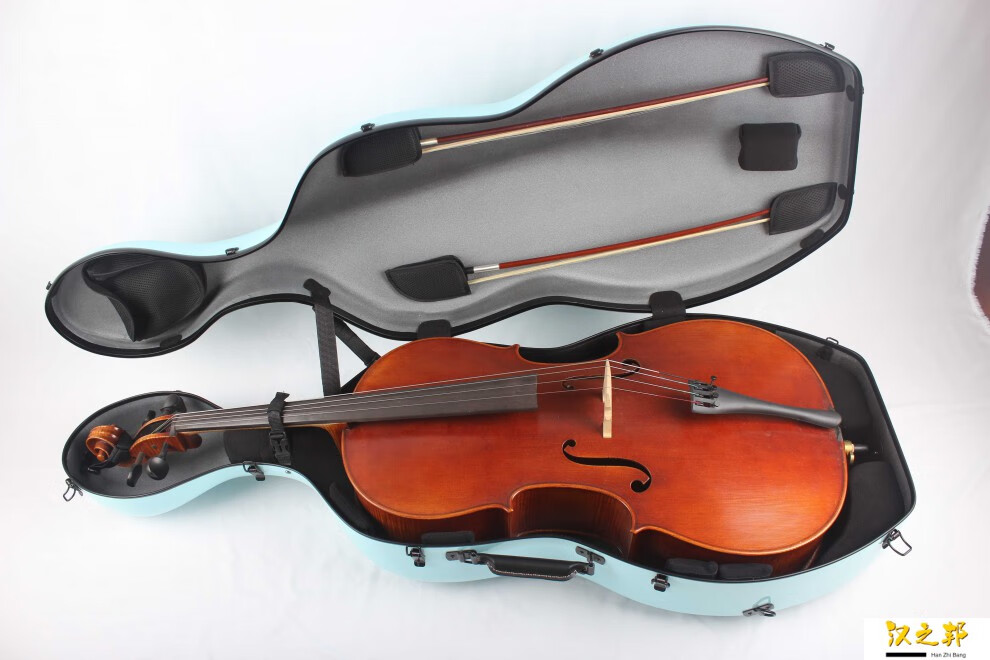 金田大提琴盒超轻超硬不变形碳纤维航空托运抗摔抗压多色 玫瑰金,粉色