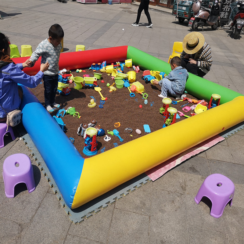 宝宝儿童决明子玩具沙充气沙池组合套装小孩玩沙子沙滩池广场摆摊定制