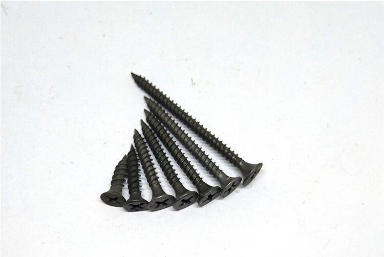 m35干壁钉加硬螺丝石膏板钉十字自攻钉木牙螺丝黑色162550mm梦鲲五金