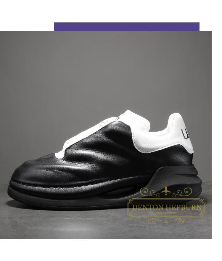 dentonhepburn轻奢品牌休闲鞋男鞋2022春季新款百搭透气厚底鞋子男士