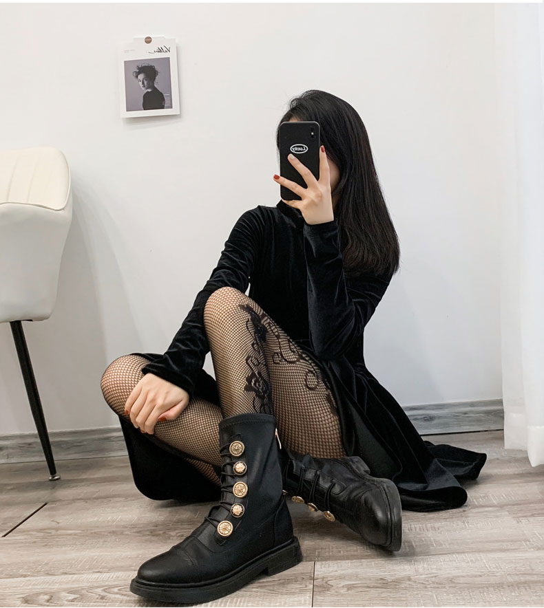 浪莎langsha官方巴黎世家大码镂空烫钻性感网格夏薄黑丝袜欧美诱惑ins