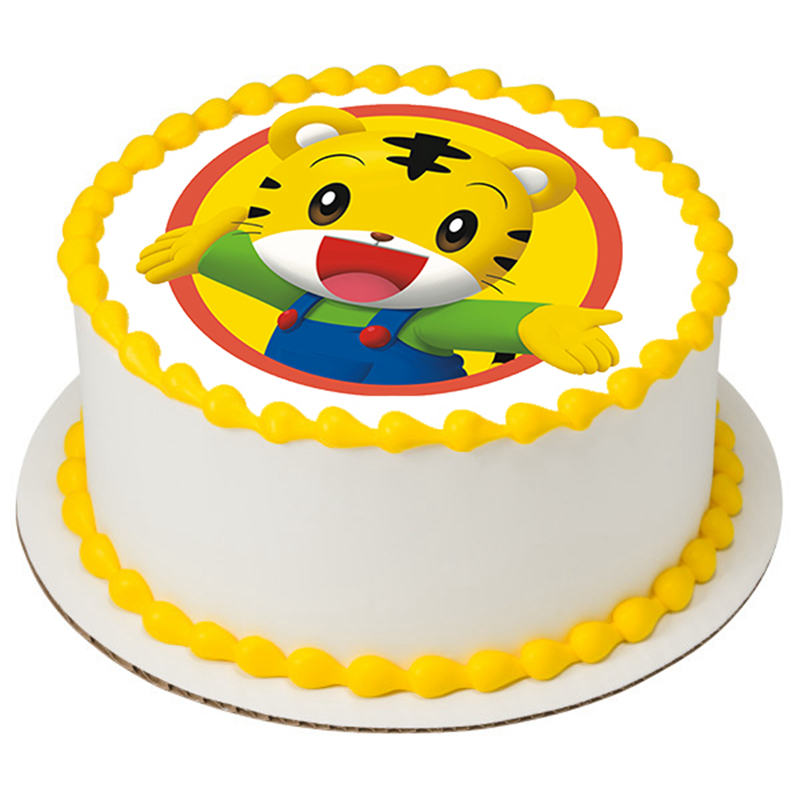 巧虎蛋糕装饰 4-10寸海绵宝宝巧虎可卡通食用蛋糕装饰图案糯米纸威化