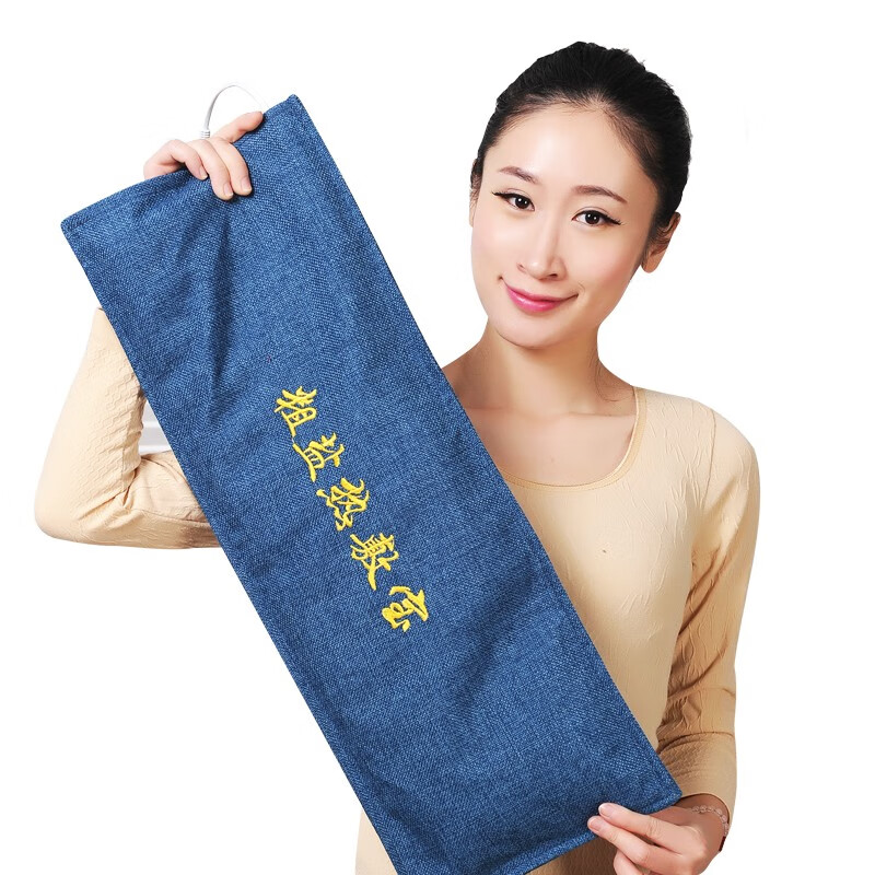 罗脉电加热粗盐热敷宝盐袋电热宝大颗粒海盐热敷盐包酒红色中号6523cm