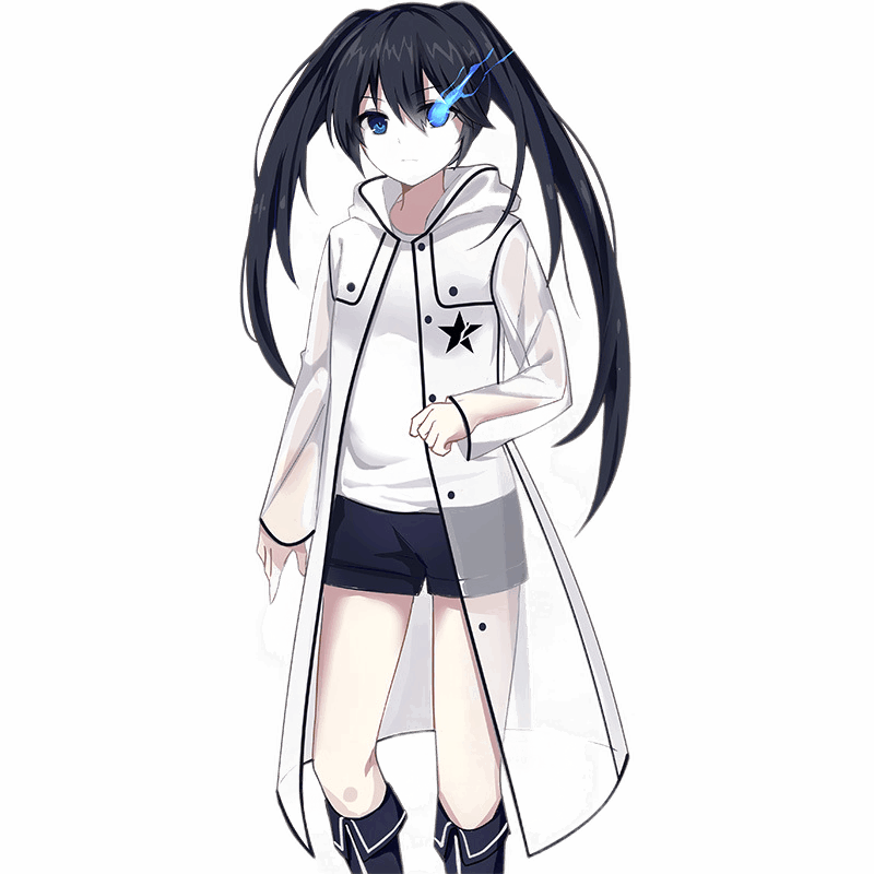 黑岩射手周边概念透明雨衣男女学生二次元动漫雨衣外套 m