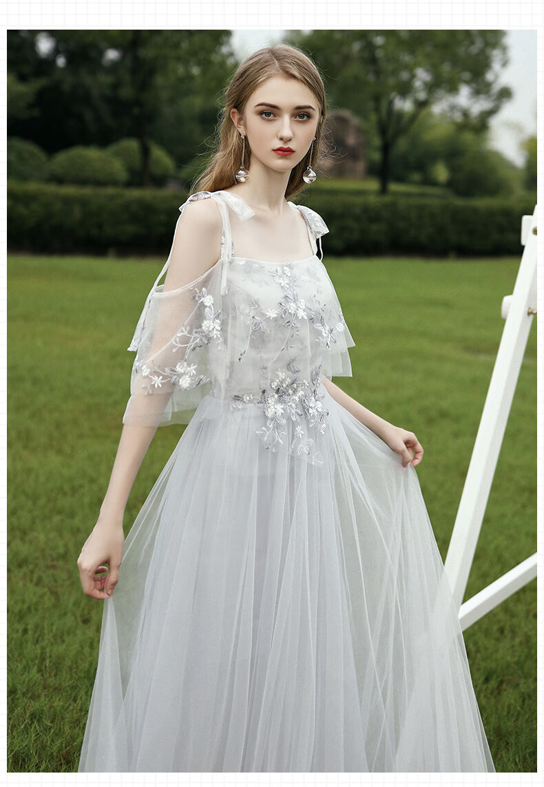 送妹妹十八岁成人礼物女生裙子成年礼服生日群孑伴娘服长款仙气质显瘦