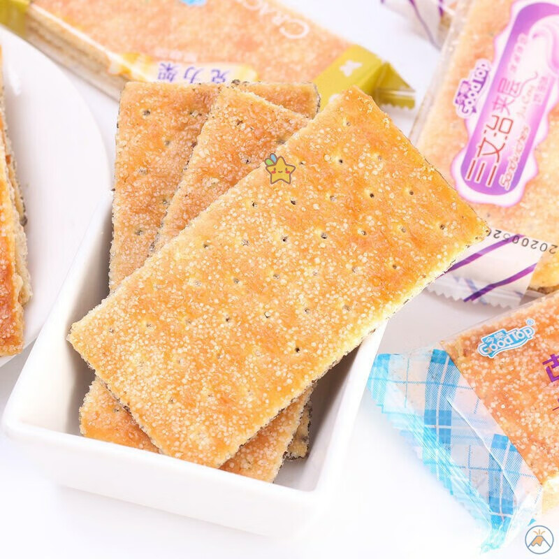 白糖饼干老式甜薄脆80后怀旧经典香超整箱小时候的味道休闲零食 混合