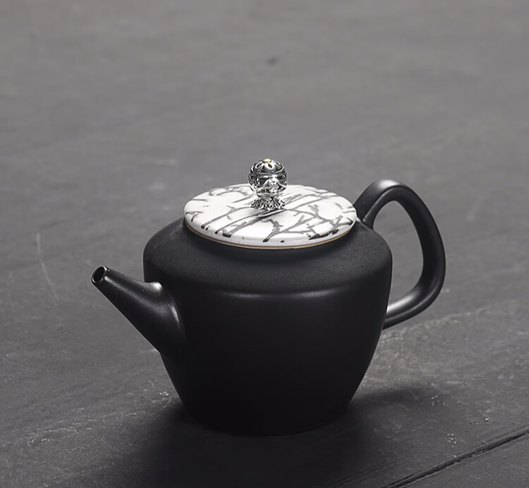 茶具套装黑陶瓷功夫茶具整套家用粗陶旅行茶壶茶杯盖碗茶壶 13头梦回