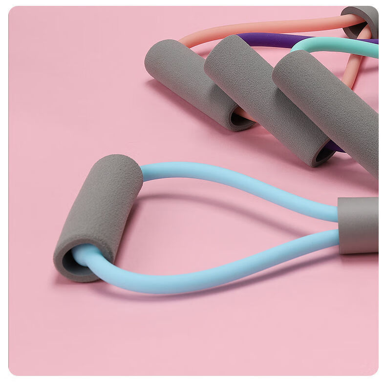 网红款8字拉力器家用健身弹力带瑜伽女开肩美背拉伸运动器材八字绳