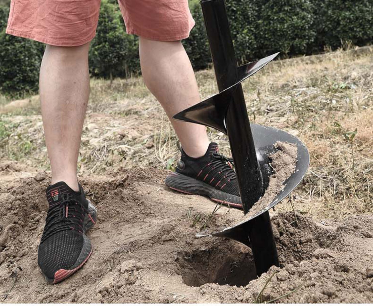 农用大功率汽油地钻挖坑机手推式挖坑神器打桩机打洞机打孔钻地机 四