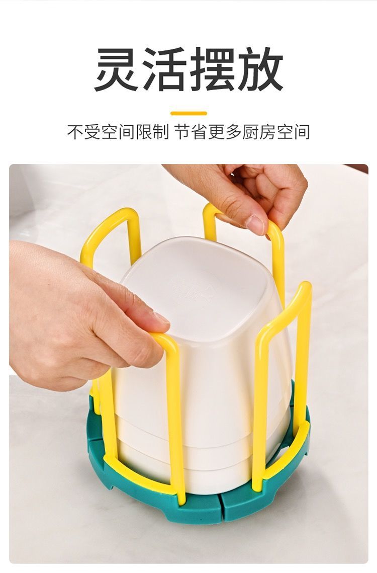 可伸缩碗架置物架塑料厨房水槽碗筷沥水收纳架放碗架子碗碟置物架可