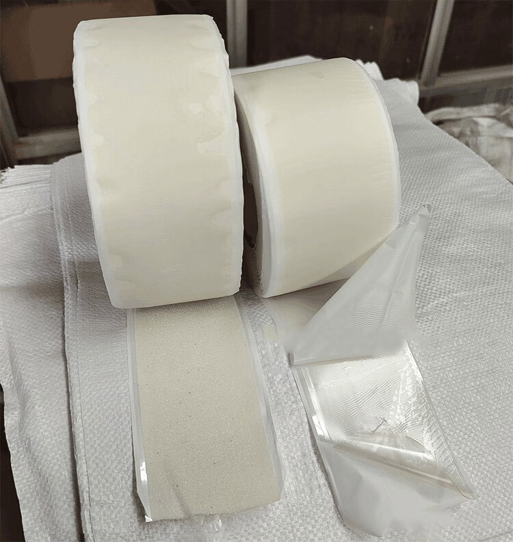 带沙盖口条tpo hdpe防水卷材双面高分子搭接对接胶带沙面 8cm宽单面彩