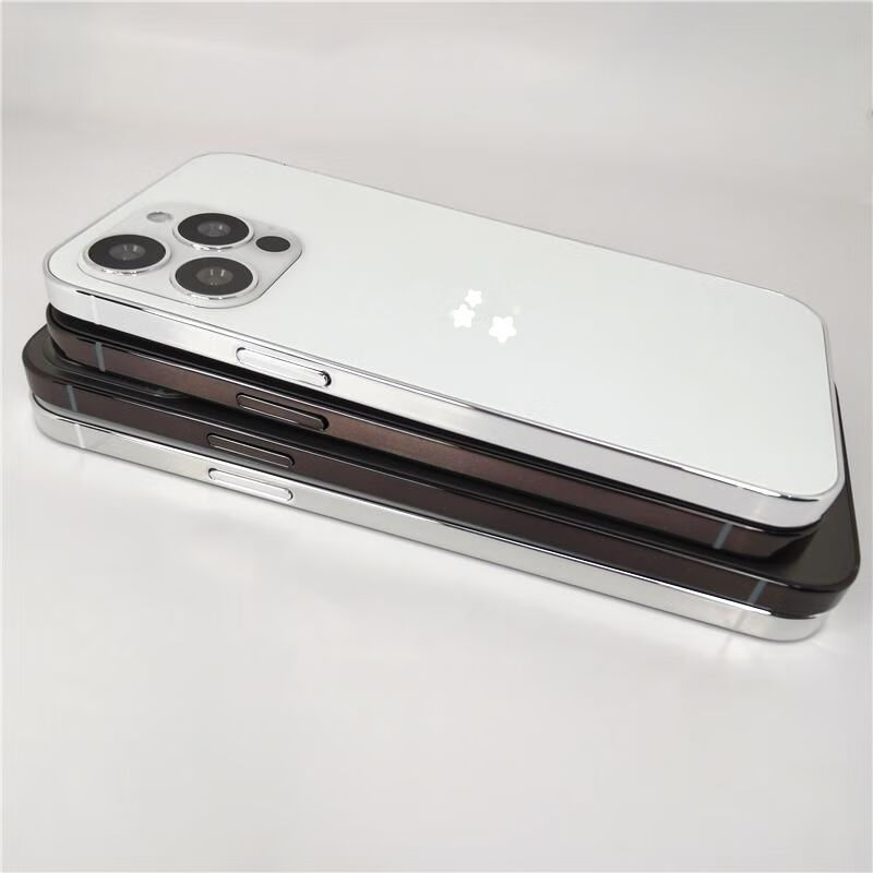 u&q 苹果13手机模型机iphone13mini上交玻璃亮屏13promax展示机 白色