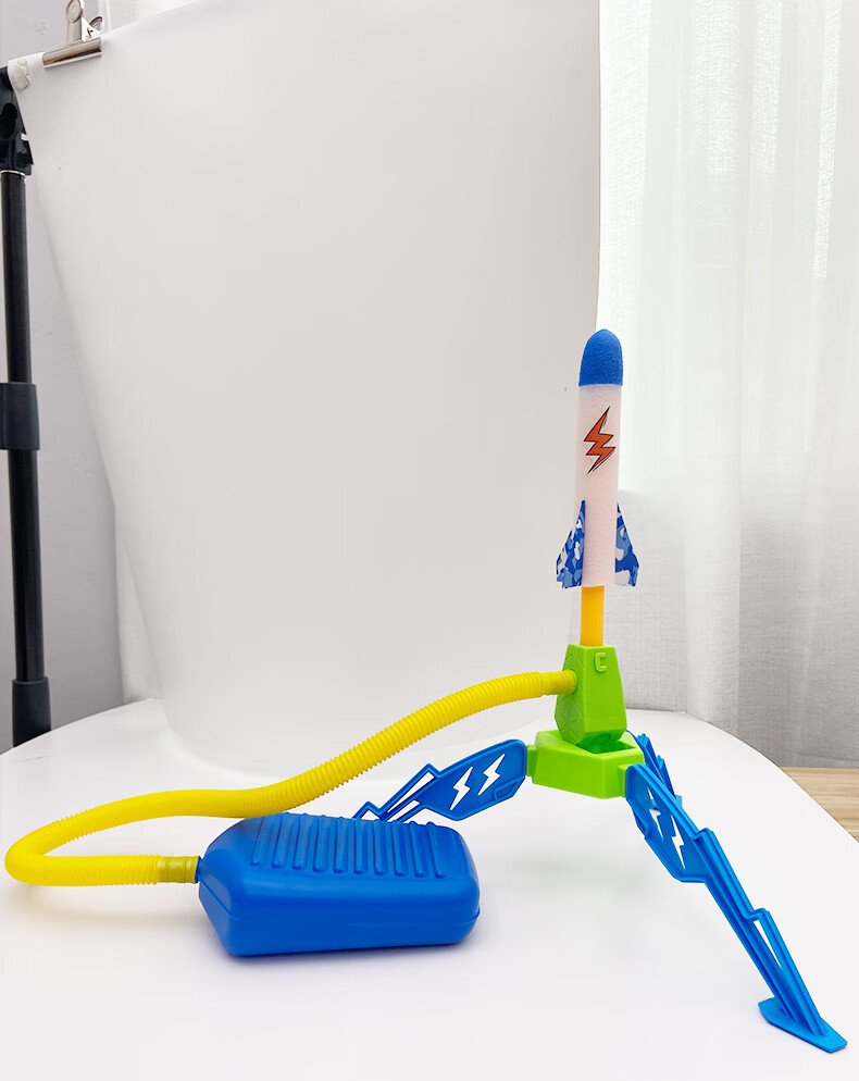 儿童户外玩具冲天火箭飞天炮弹脚踩发射玩具公园亲子互动男孩女孩单人