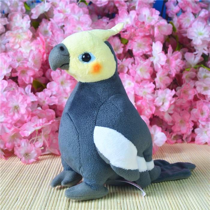 可爱玄凤鹦鹉玩偶公仔鸡尾鹦鹉仿真动物毛绒玩具模型女孩礼物礼品